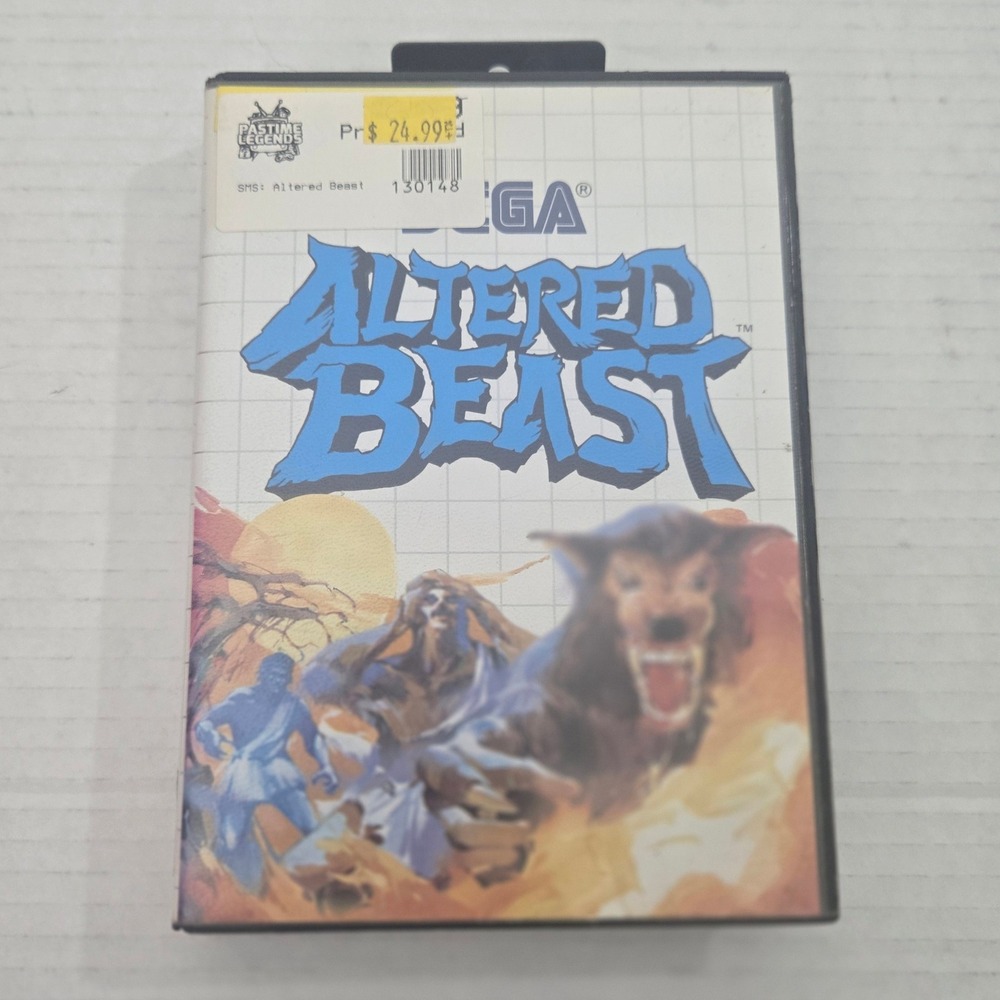 Altered Beast Sega Master System 1989 With Clamshell Case Tonka 7018 Tested Game